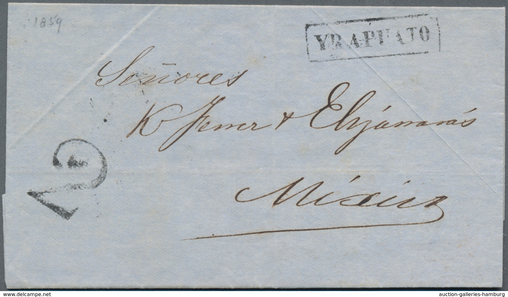 Mexiko: 1830/1899, Interesting Lot Of 13 Lettersheets And Envelopes Including One Front, Five Of The - Mexiko