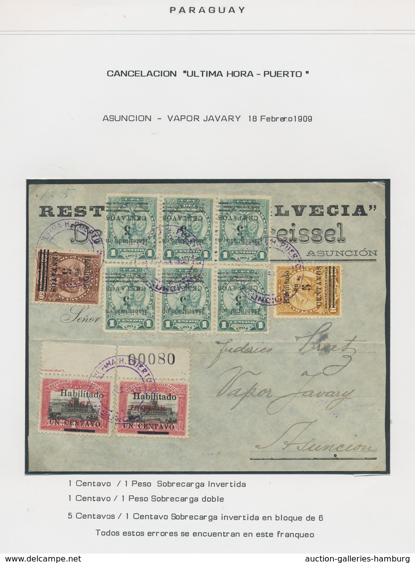 Paraguay: 1892-1928, Ungewöhnlich Reichhaltige Spezialsammlung In Zwei Alben. Beginnend Mit Der Kolu - Paraguay