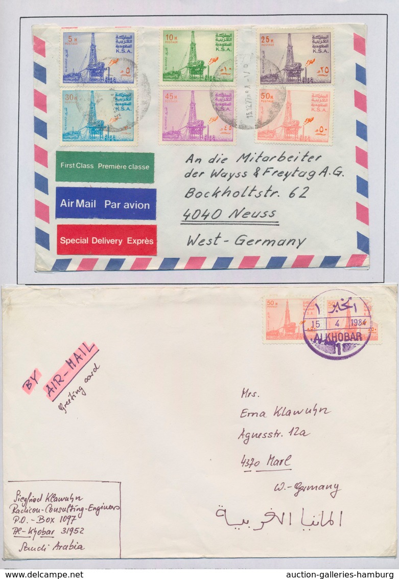 Saudi-Arabien: 1970/2000 (ca.), Collection Of Apprx. 150 (mainly Commercial) Covers, Chiefly Corresp - Arabia Saudita
