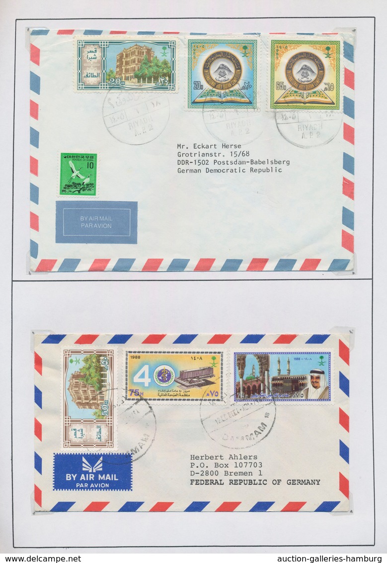 Saudi-Arabien: 1970/2000 (ca.), Collection Of Apprx. 150 (mainly Commercial) Covers, Chiefly Corresp - Arabie Saoudite