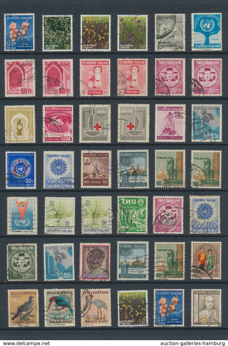 Thailand: 1883-modern, Collection of mint and used stamps from first issue, including some 1889-94 P