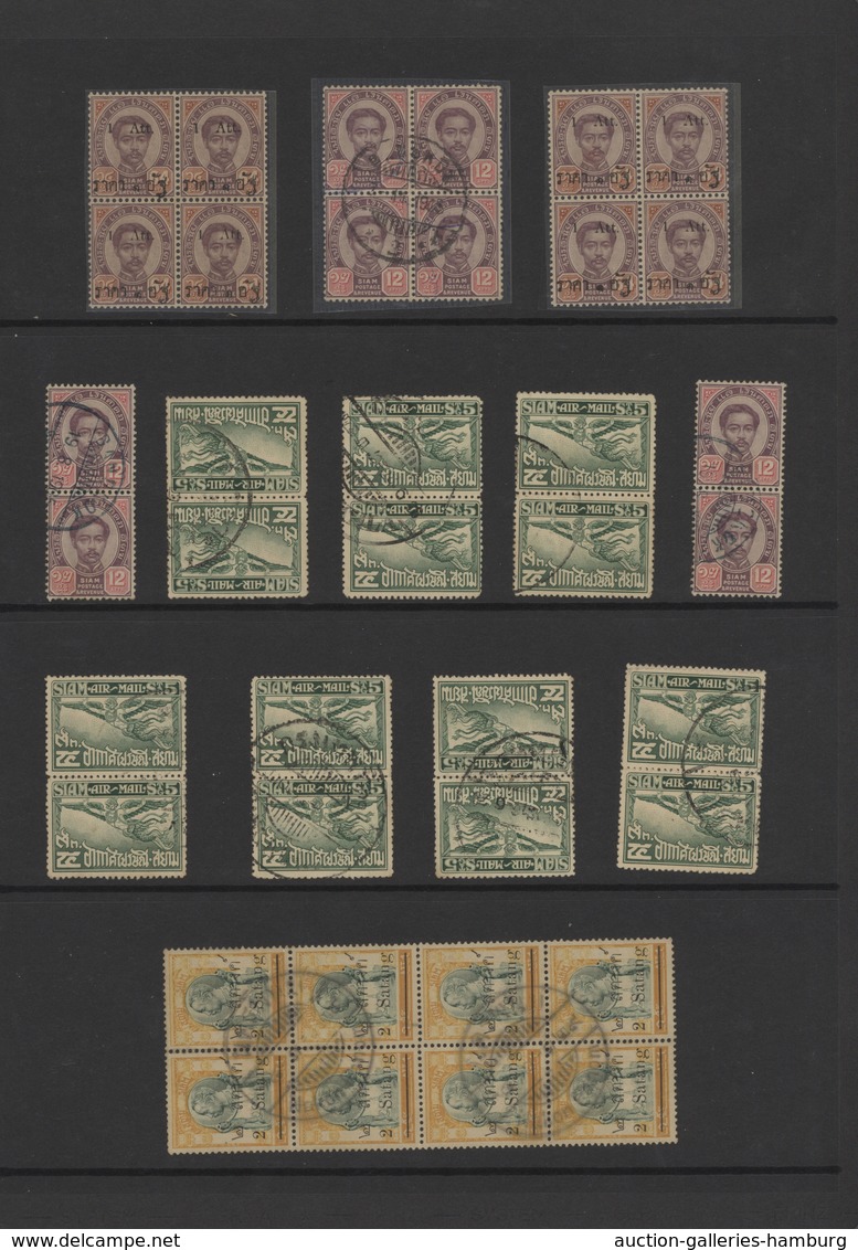 Thailand: 1883-modern, Collection of mint and used stamps from first issue, including some 1889-94 P