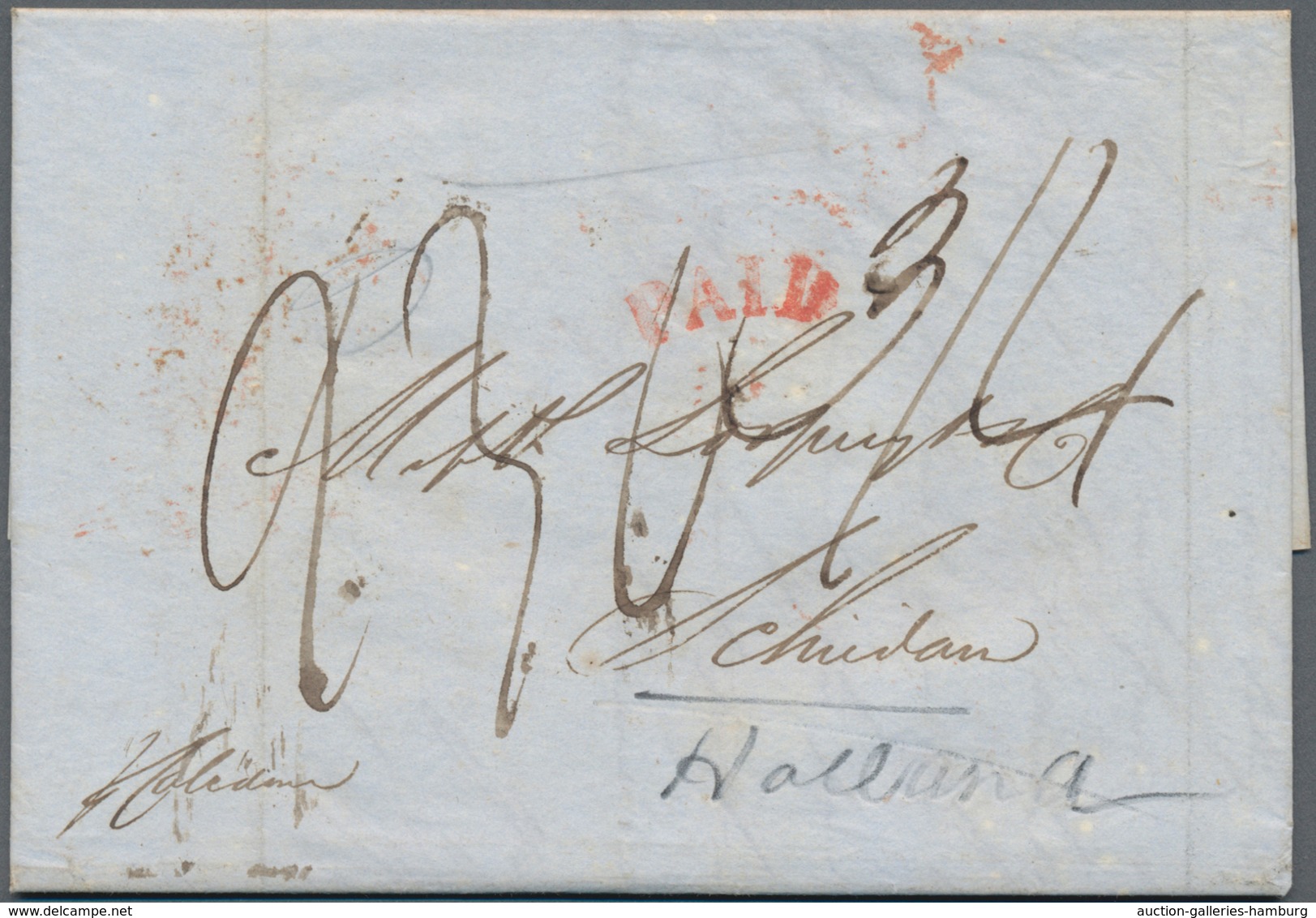 Vereinigte Staaten Von Amerika: 1841-55 (approx.), Batch Of 28 Transatlantic Covers To The Netherlan - Autres & Non Classés