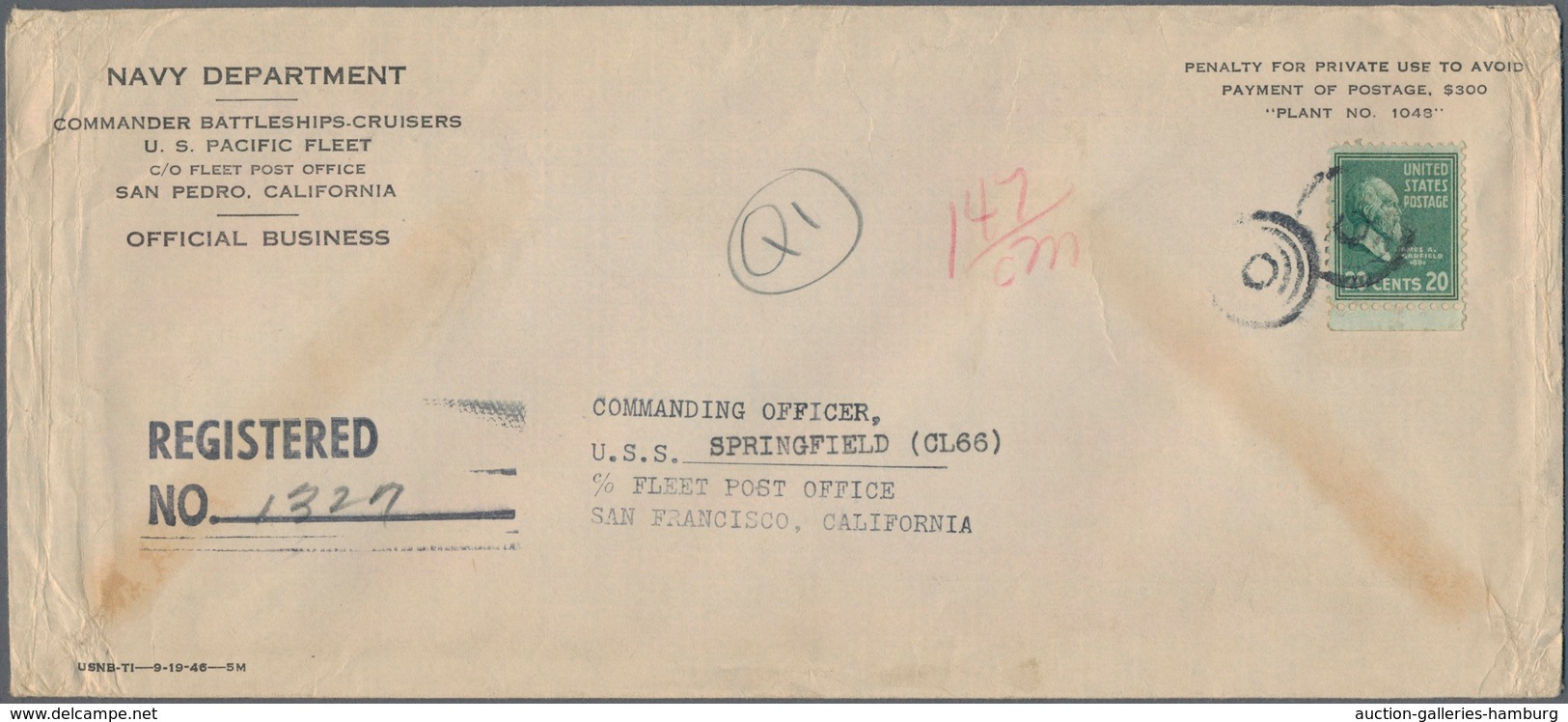 Vereinigte Staaten Von Amerika: 1940/1970 (ca.), US NAVY, Assortment Of Apprx. 130 (large Sized) Cov - Otros & Sin Clasificación