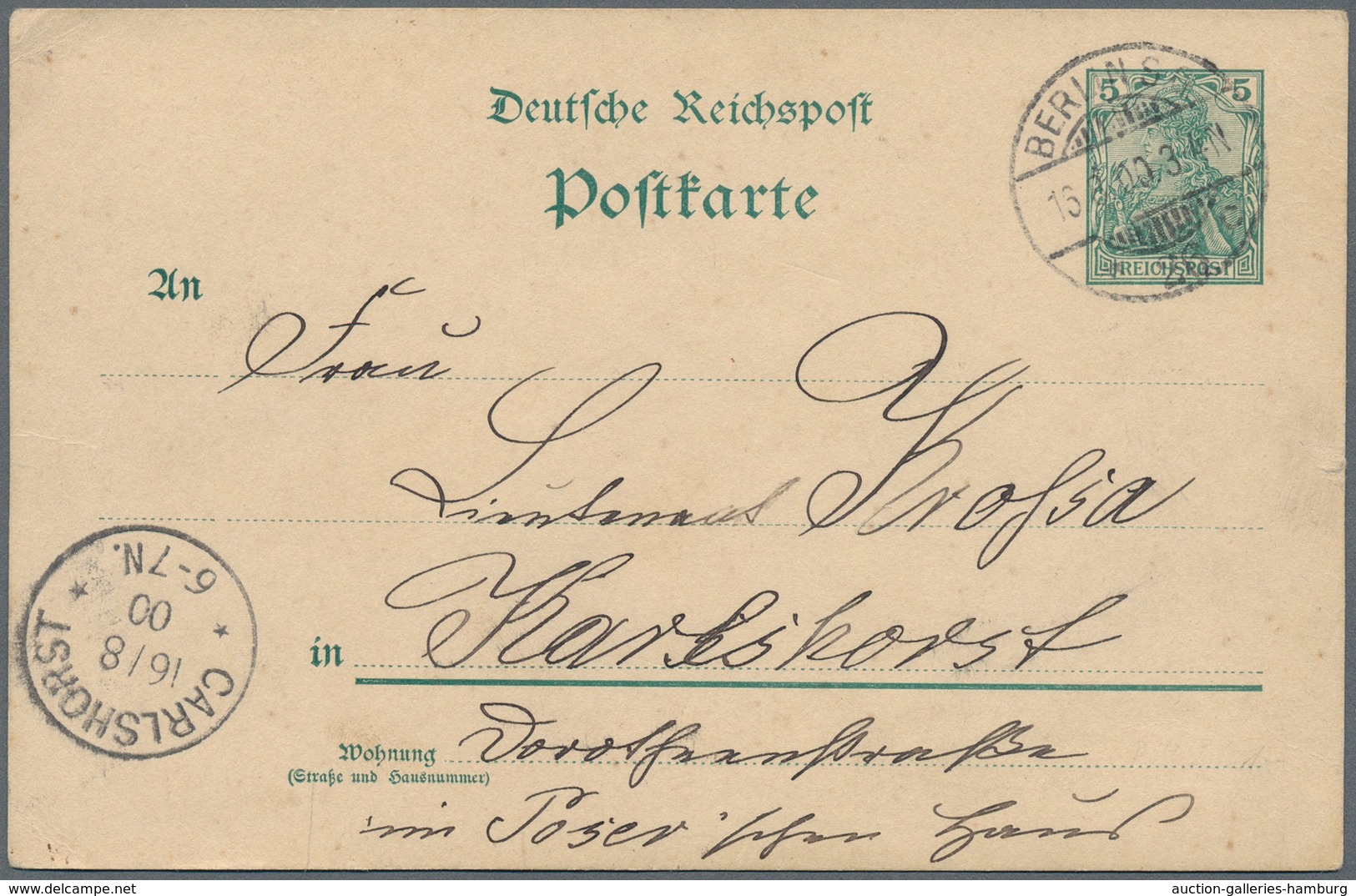 Heimat: Berlin: 1839/1940, Partie Von Ca. 54 Briefen Und Karten Mit Guter Stempelvielfalt, Auch Eing - Autres & Non Classés