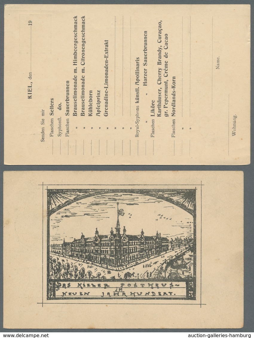 Heimat: Schleswig-Holstein: KIEL; 1889-1963, Sammlung Von Etwa 65 Belegen Mit Kielbezug, Darunter U. - Sonstige & Ohne Zuordnung