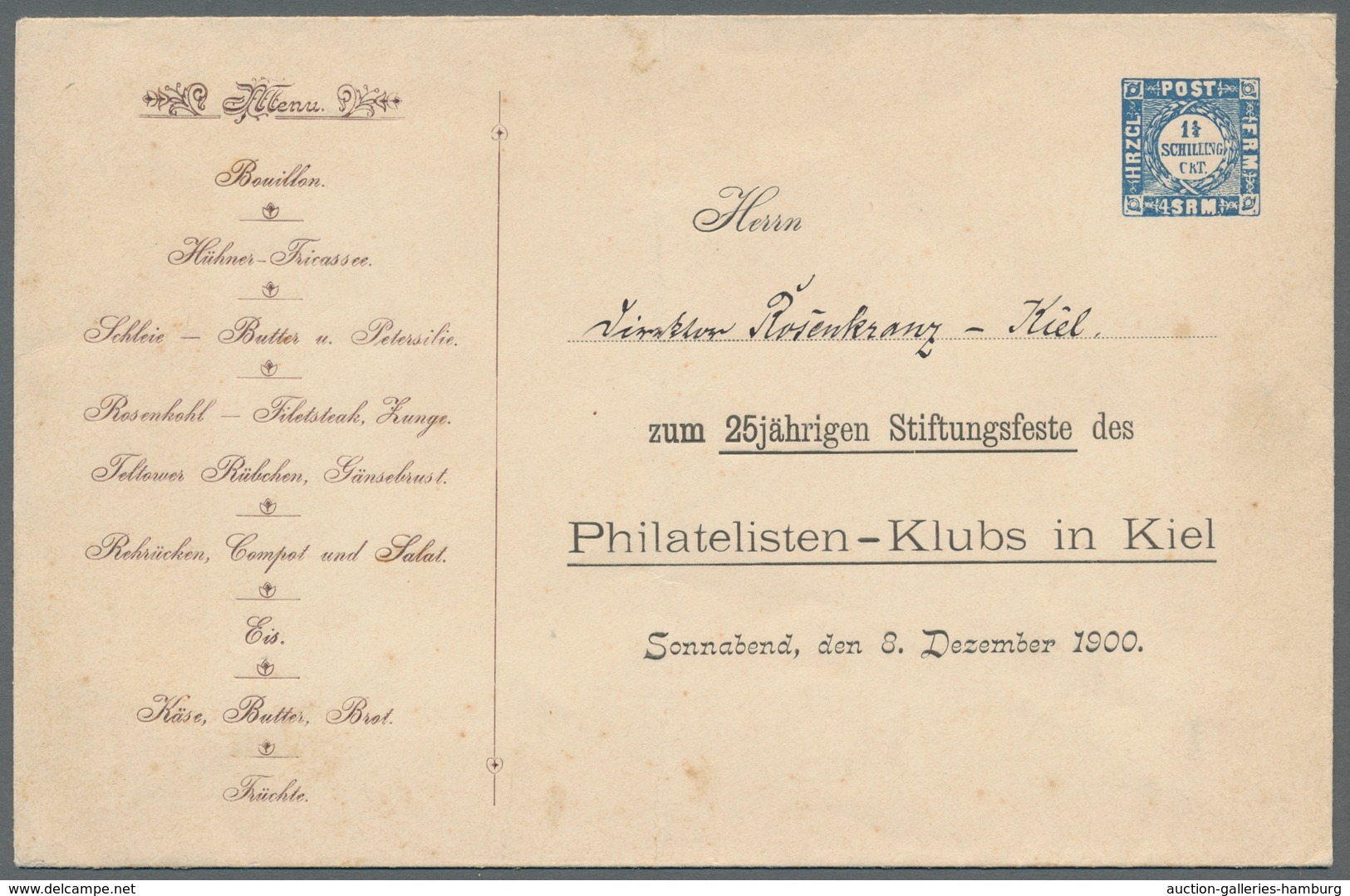 Heimat: Schleswig-Holstein: KIEL; 1889-1963, Sammlung von etwa 65 Belegen mit Kielbezug, darunter u.