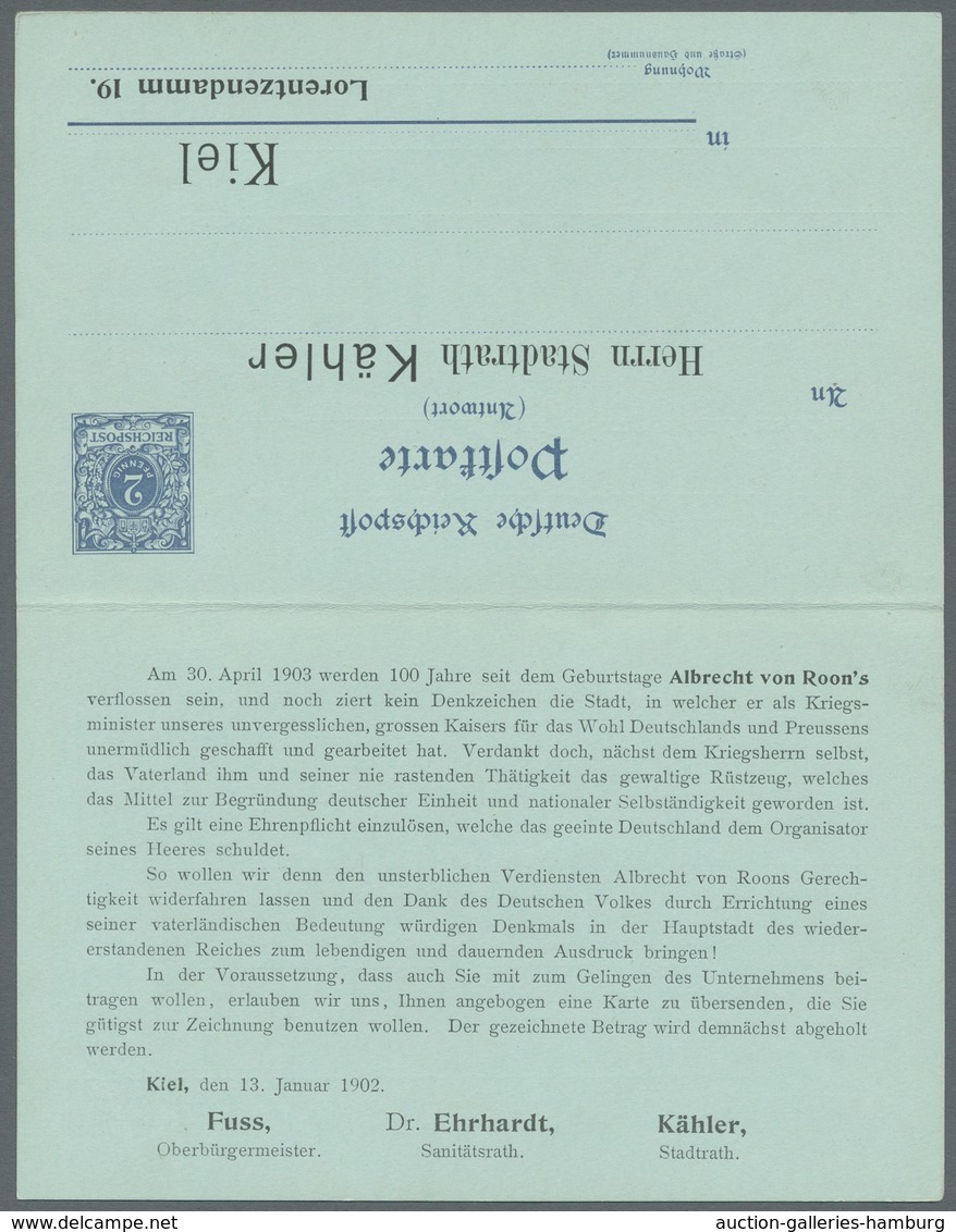 Heimat: Schleswig-Holstein: KIEL; 1889-1963, Sammlung von etwa 65 Belegen mit Kielbezug, darunter u.