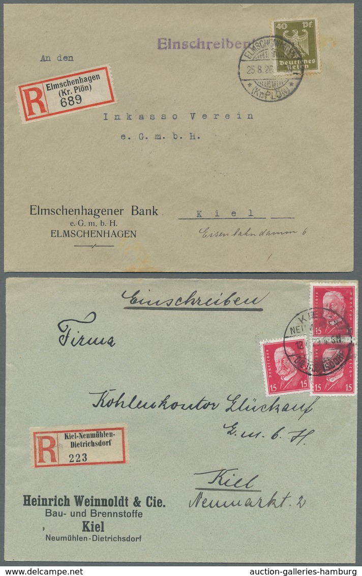 Heimat: Schleswig-Holstein: 1848-1961, Partie Von Etwa 310 Belegen Mit Schleswig-Holstein-Stempeln W - Autres & Non Classés