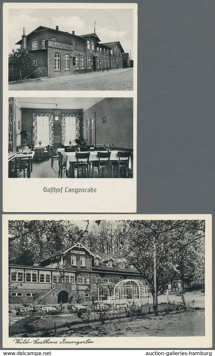Ansichtskarten: 1900-1960, Partie Von Etwa 210 Ansichtskarten Mit U.a. Deutschland Mit Einigen Gasts - 500 Postcards Min.