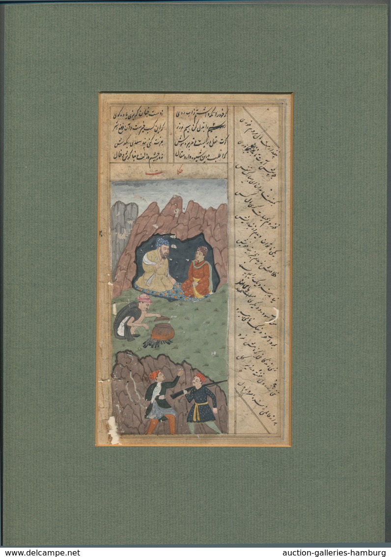 Thematik: Malerei, Maler / Painting, Painters: SOUTHERN/WESTERN ASIA (India-Persia-Mongolia), Hand-d - Sonstige & Ohne Zuordnung