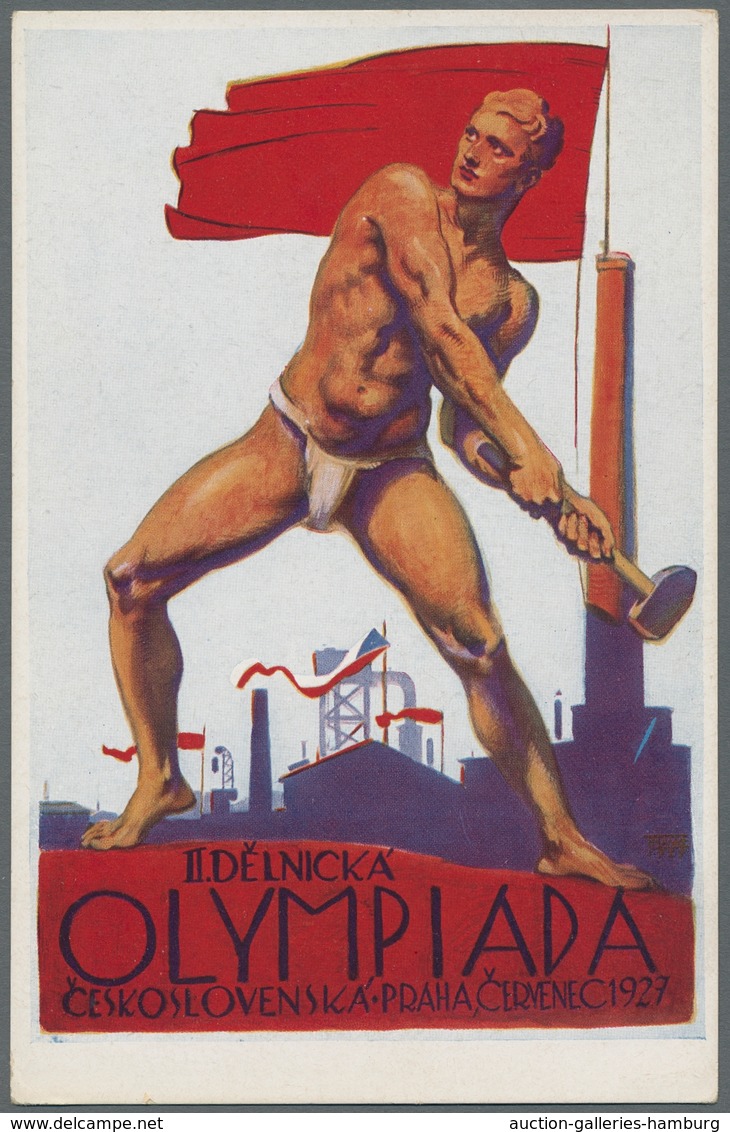 Thematik: Olympische Spiele / Olympic Games: 1927-1952, Kleine Partie Mit Zwei Tschechischem Ansicht - Sonstige & Ohne Zuordnung