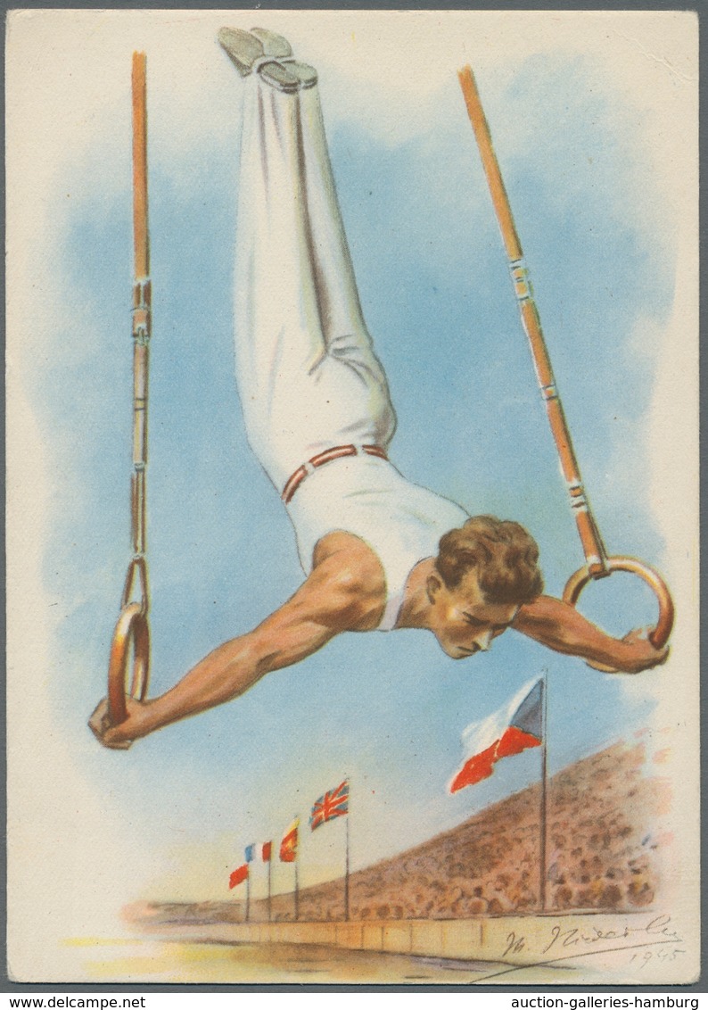 Thematik: Olympische Spiele / Olympic Games: 1927-1952, Kleine Partie Mit Zwei Tschechischem Ansicht - Autres & Non Classés