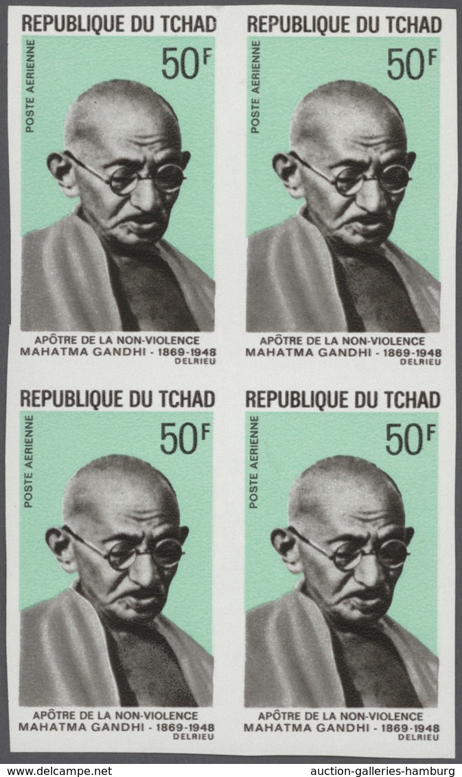 Thematik: Persönlichkeiten - Gandhi / personalities - Gandhi: 1968/1969, French Africa (Cameroun, Ga