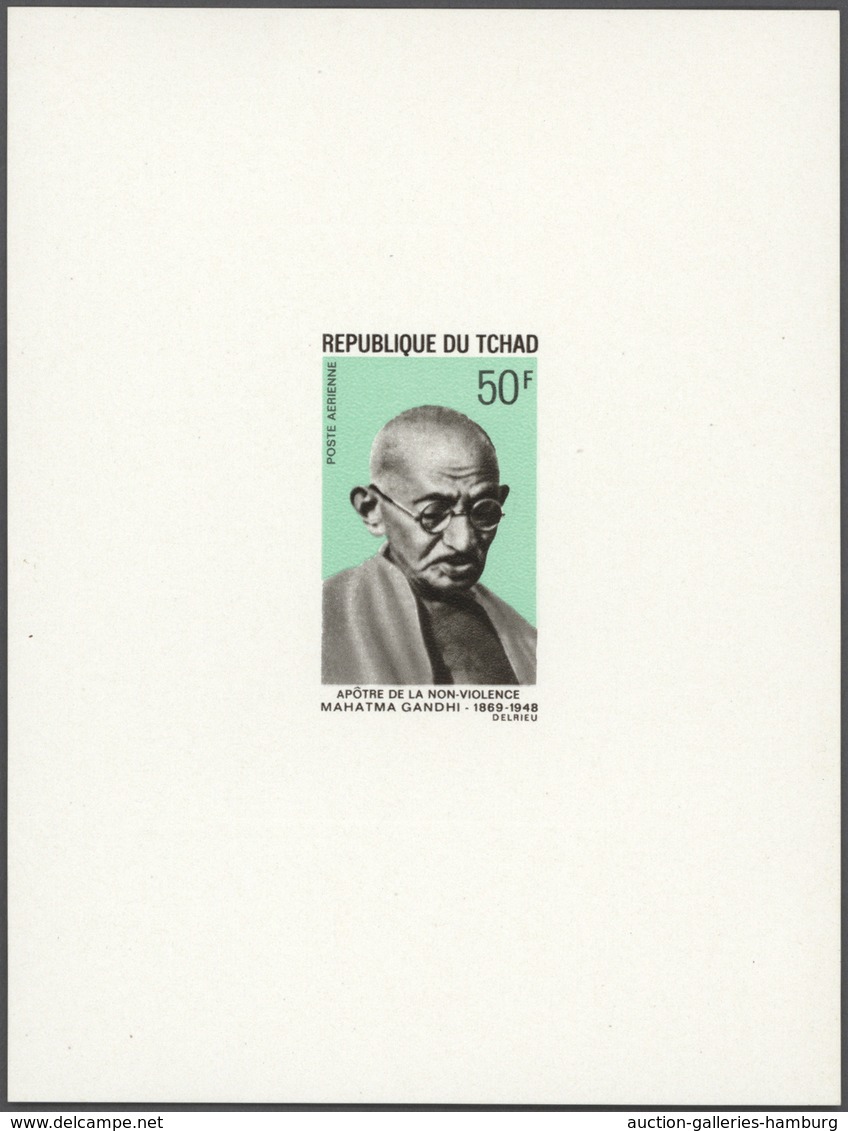 Thematik: Persönlichkeiten - Gandhi / personalities - Gandhi: 1968/1969, French Africa (Cameroun, Ga