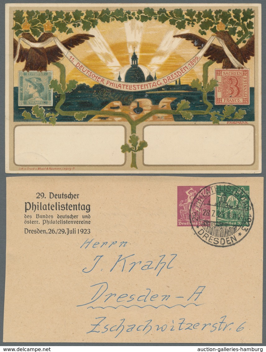 Thematik: Philatelistentage / Philatelic Congresses: 1899-2001, Sammlung Von 47 Belegen Von Verschie - Philatelic Exhibitions