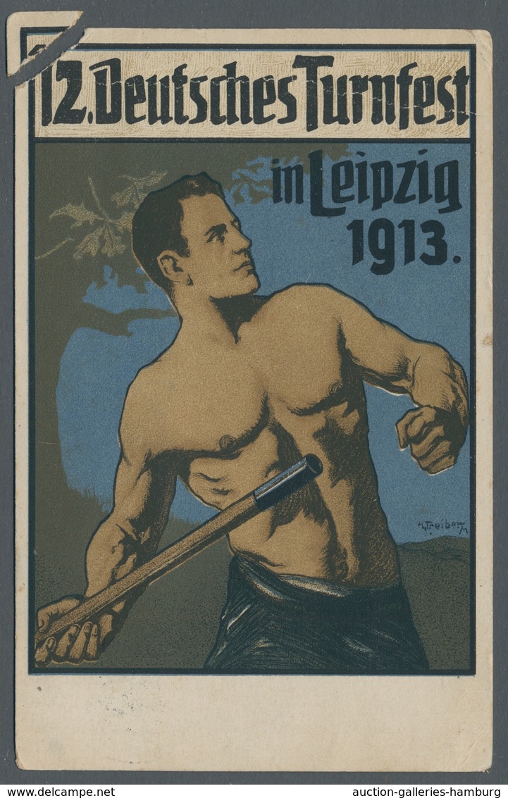 Thematik: Sport-Turnen / Sport-gymnastics: 1899-1933, Partie Von 6 Verschiedenen Belegen, Davon 5 Zu - Gymnastik