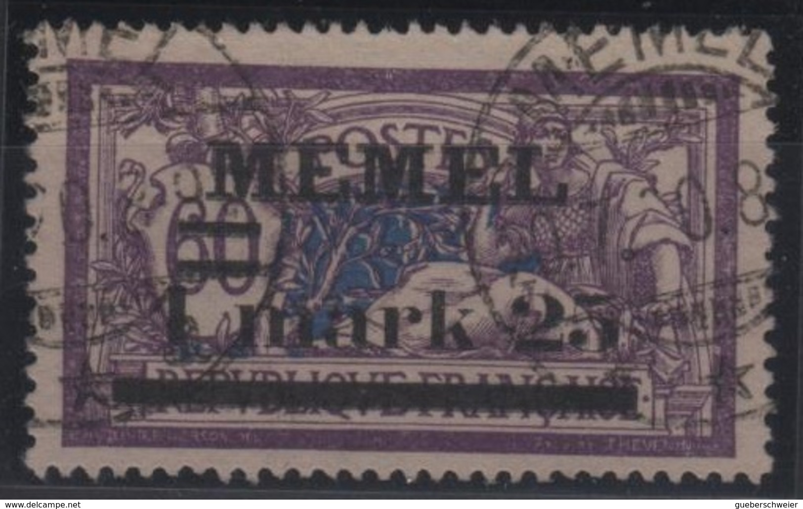 MEM 29 - MEMEL Merson N° 27 Papier GC Obl. - Neufs