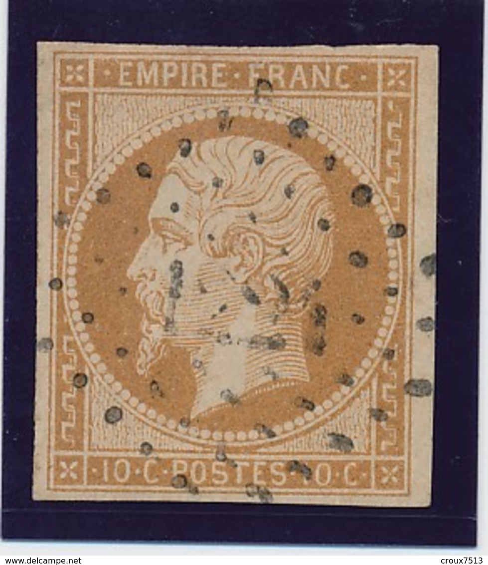 10 C Bistre N° 13 TB. - 1853-1860 Napoléon III