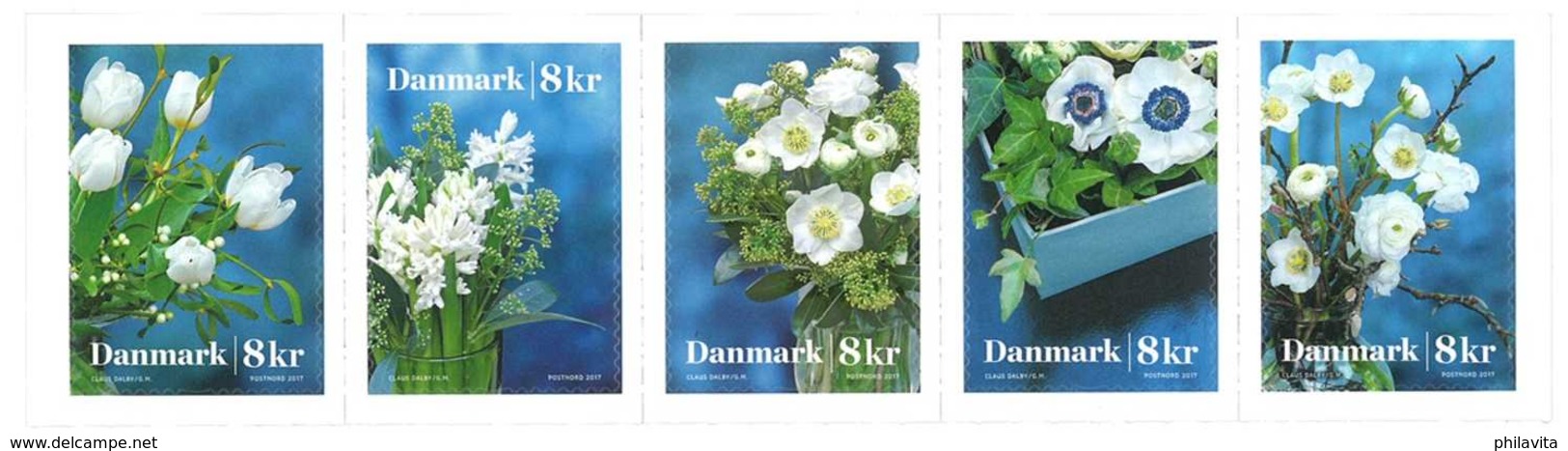 2017 Denmark - Winterflowers / Winterblümen Von Cl. Dalby, Gärtner And Fotograph - 5 V S.adhesive - MNH** Mi 1932/36 - Ungebraucht