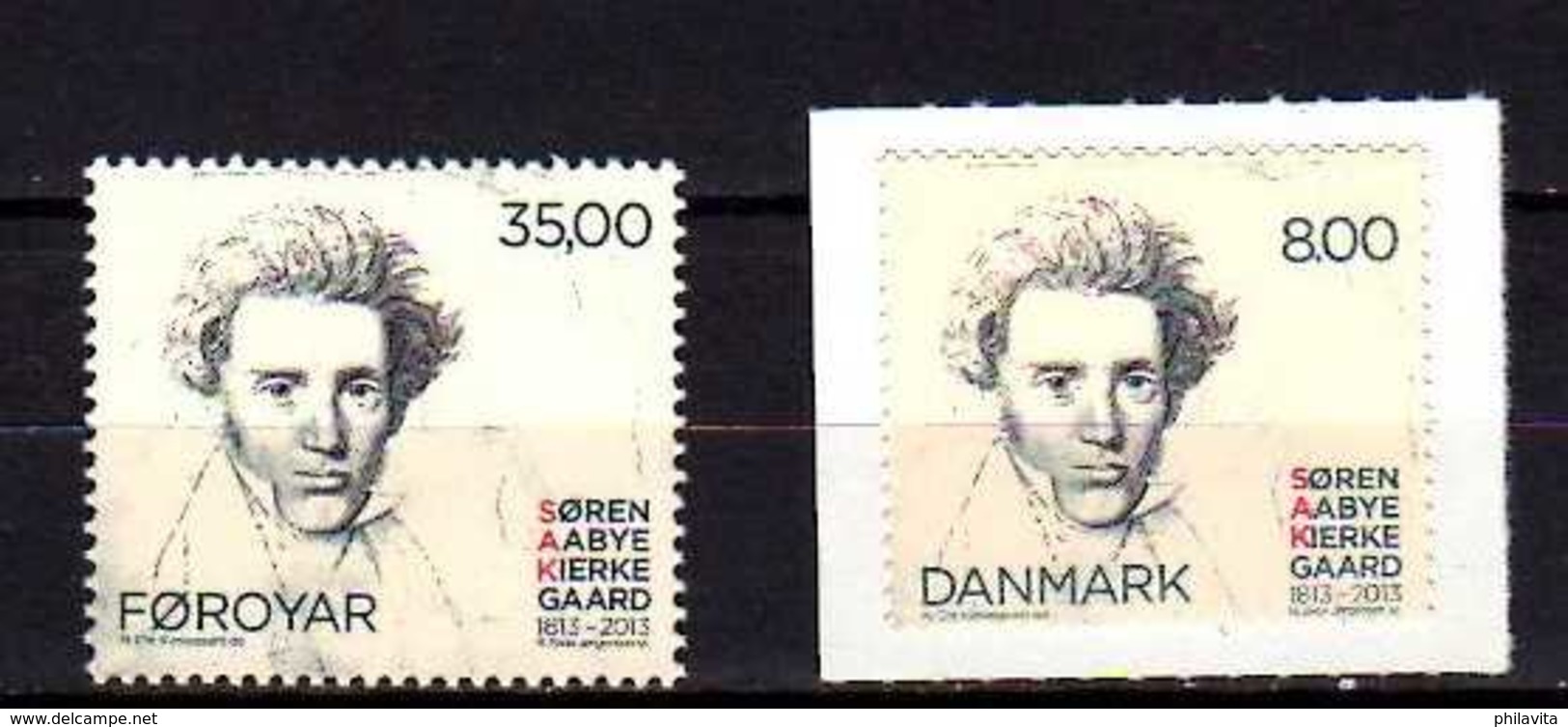 2013 200 Years Of Birth Of Koerkeigaard - Joint Of Foroyar And Denmark - Both Countries 1v -paper And S.a. - MNH* - Joint Issues