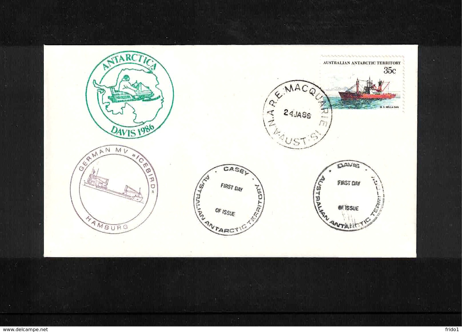 Australian Antarctic Territory 1986 MV Icebird Interesting Cover - Briefe U. Dokumente