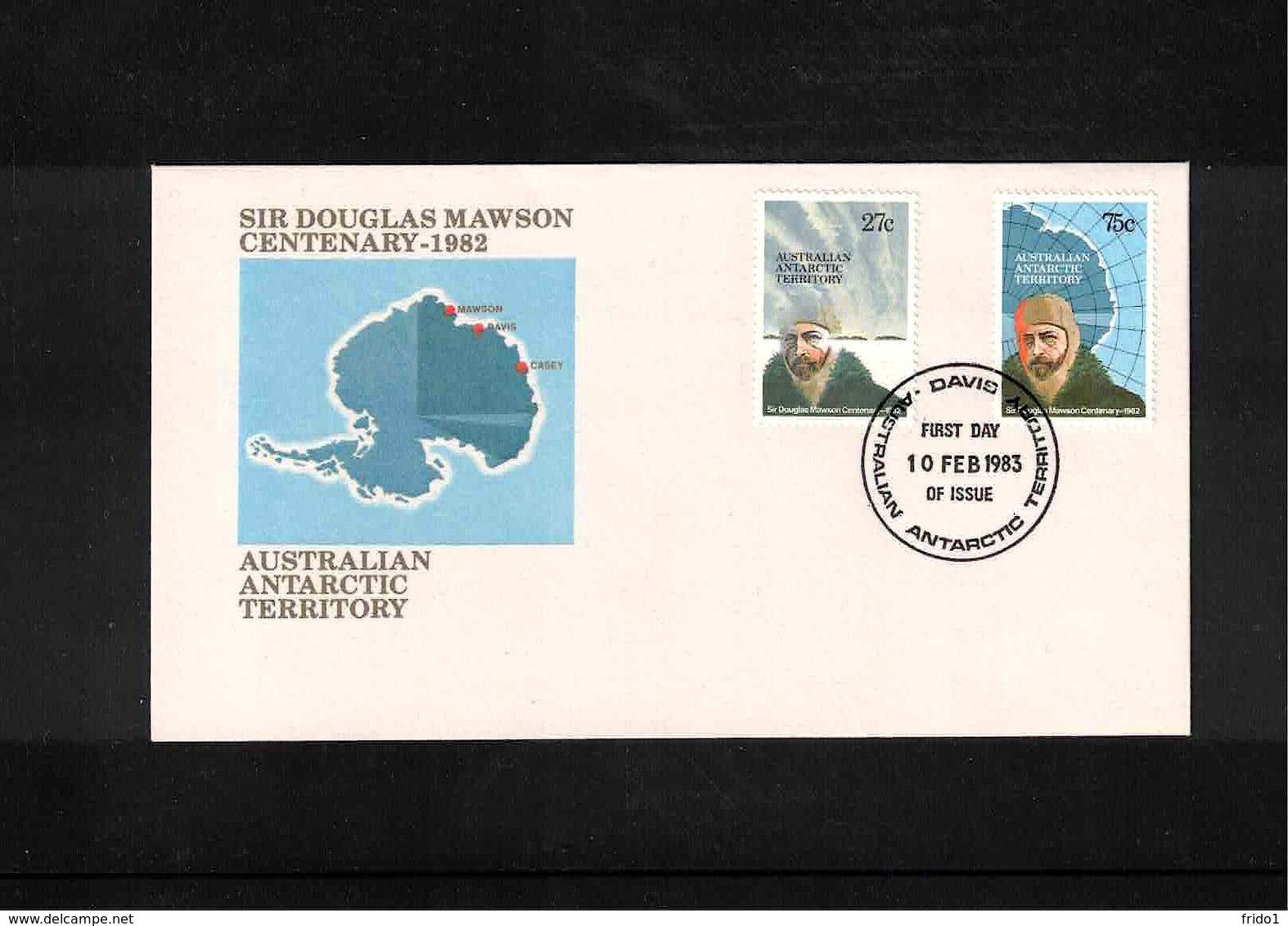 Australian Antarctic Territory 1983 Sir Douglas Mawson Davis FDC - FDC