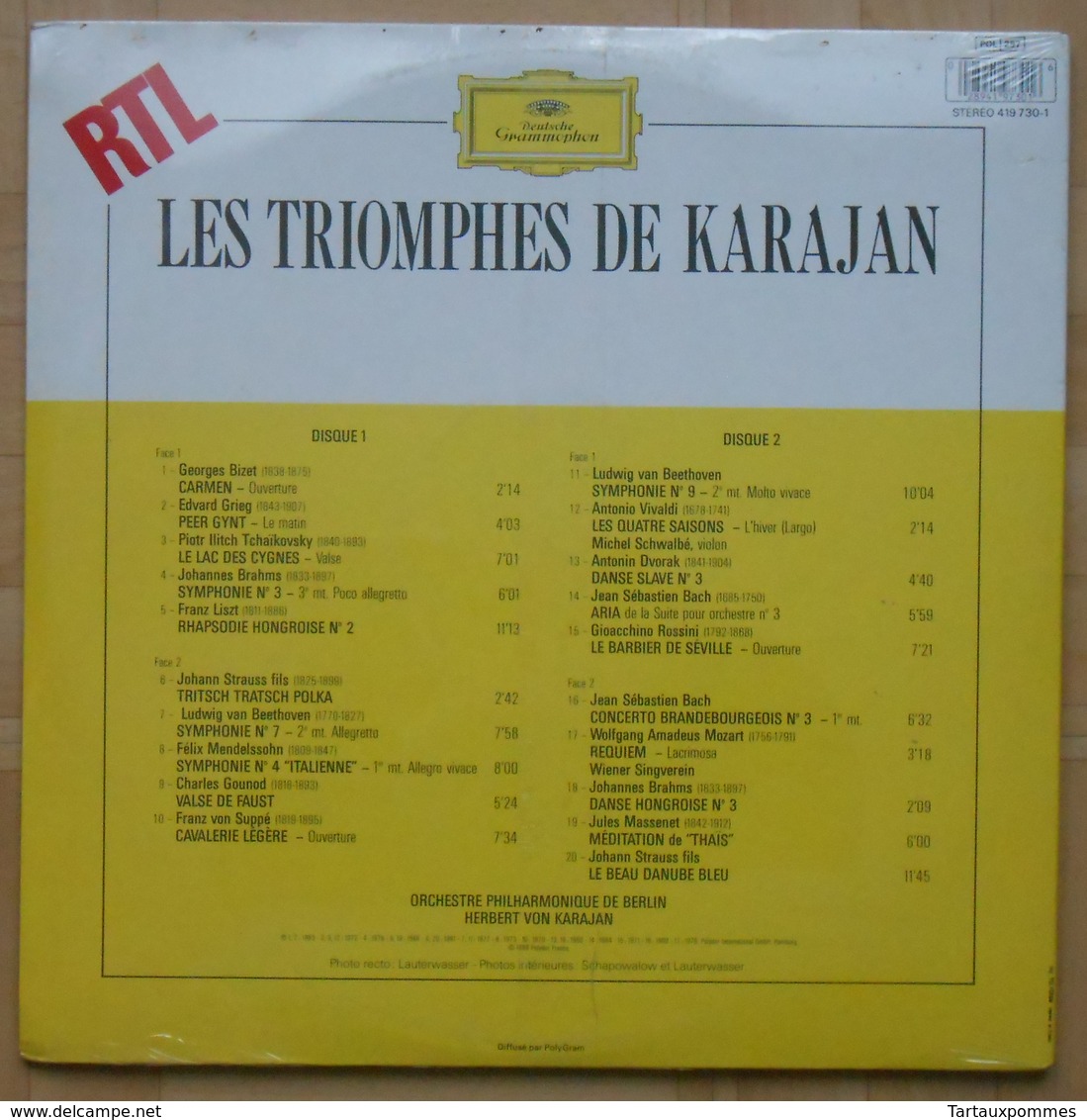 Les Triomphes De KARAJAN - Double Album 33T NEUF SOUS BLISTER - Classical