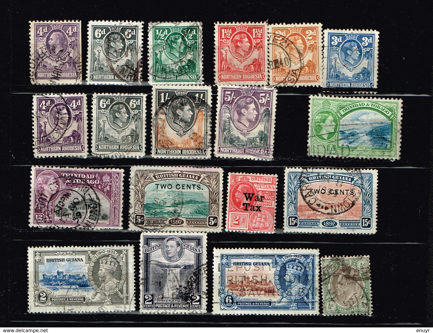 Colonies Britanniques Vrac Anciens Timbres à Identifier - Collections (without Album)