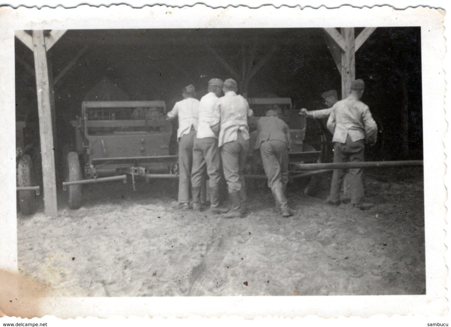 Foto 9x6 Cm Von Legionowo - Soldaten Mit Wagen, Fuhrwerk 1944 - Polen