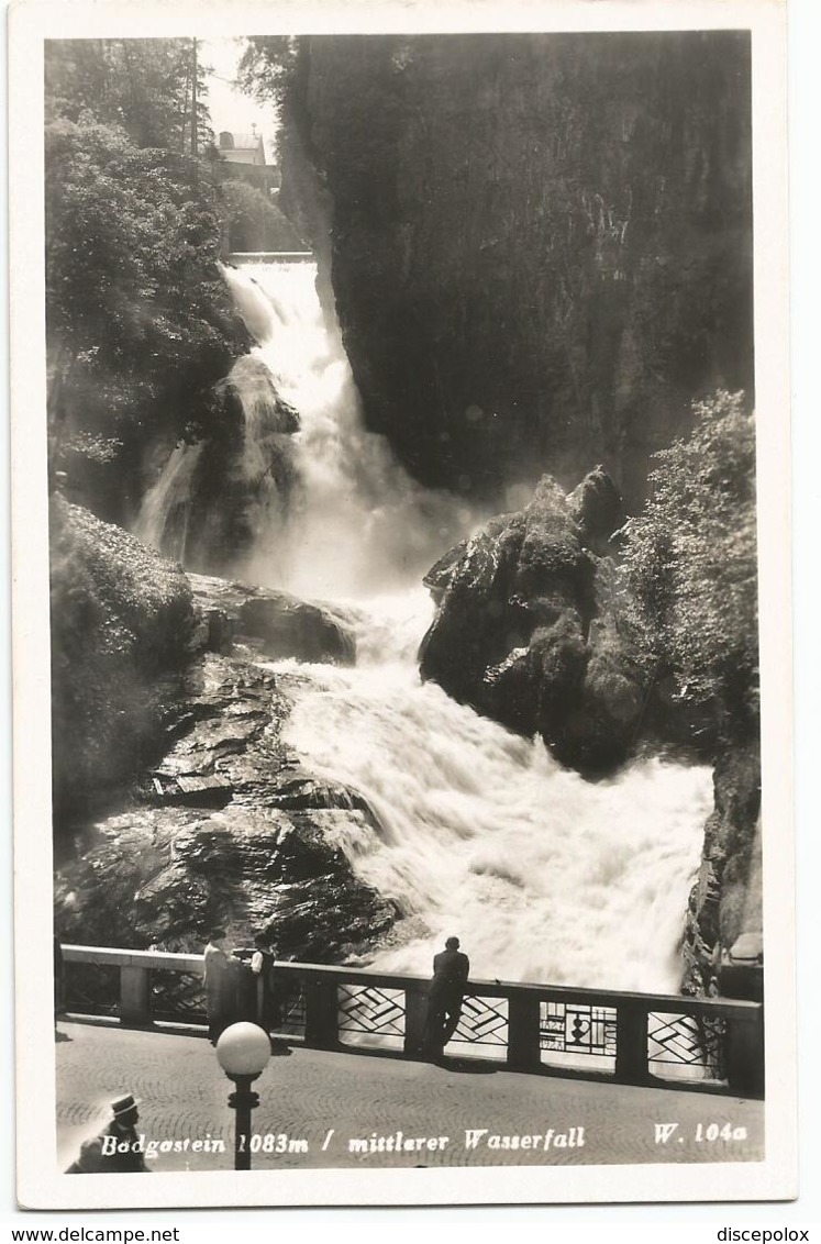 W4221 Badgastein Bad Gastein - Mittlerer Wasserfall / Viaggiata 1952 - Bad Gastein