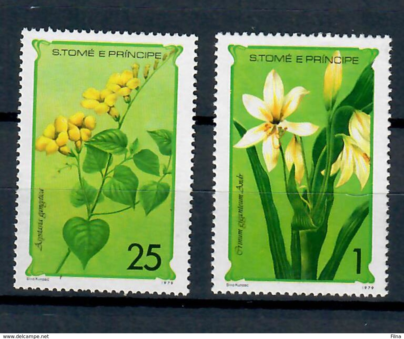 SAN TOME' E PRINCIPE 1979 - FLORA- FIORI - 2 VALORI - MNH ** - Altri & Non Classificati