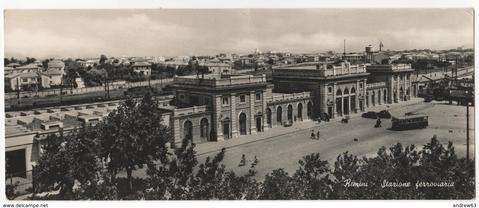 ITALIA - ITALY - ITALIE - Rimini, Stazione Ferroviaria, Tram - Formato Lungo - Not Used - Rimini