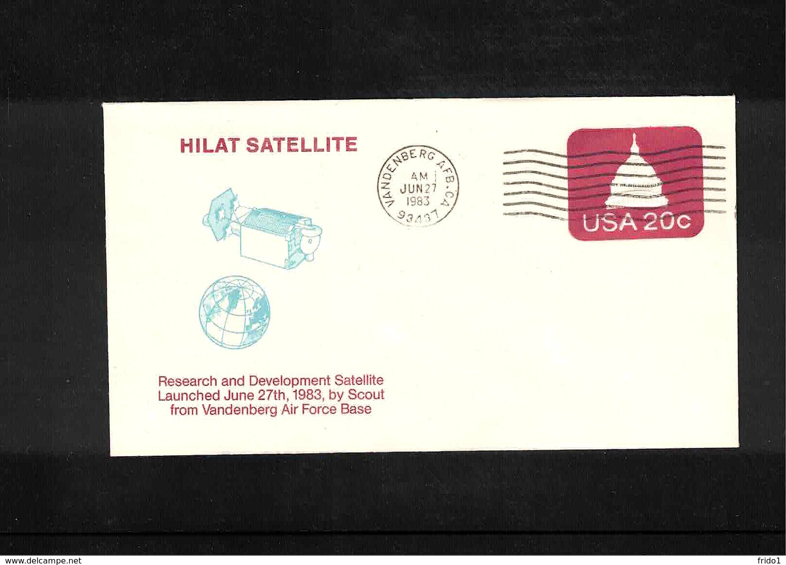 USA 1983 Space / Raumfahrt Satellite Hilat Interesting Cover - Stati Uniti