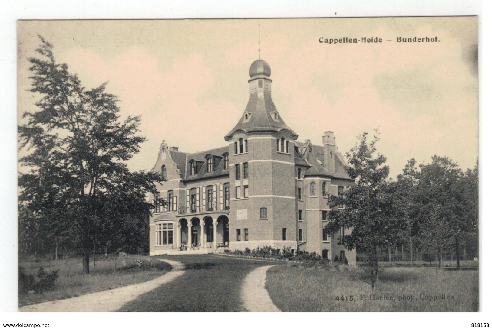 Kapellen 4415 Cappellen-Heide  -  Bunderhof F.Hoelen,phot. Cappellen 1914 - Kapellen