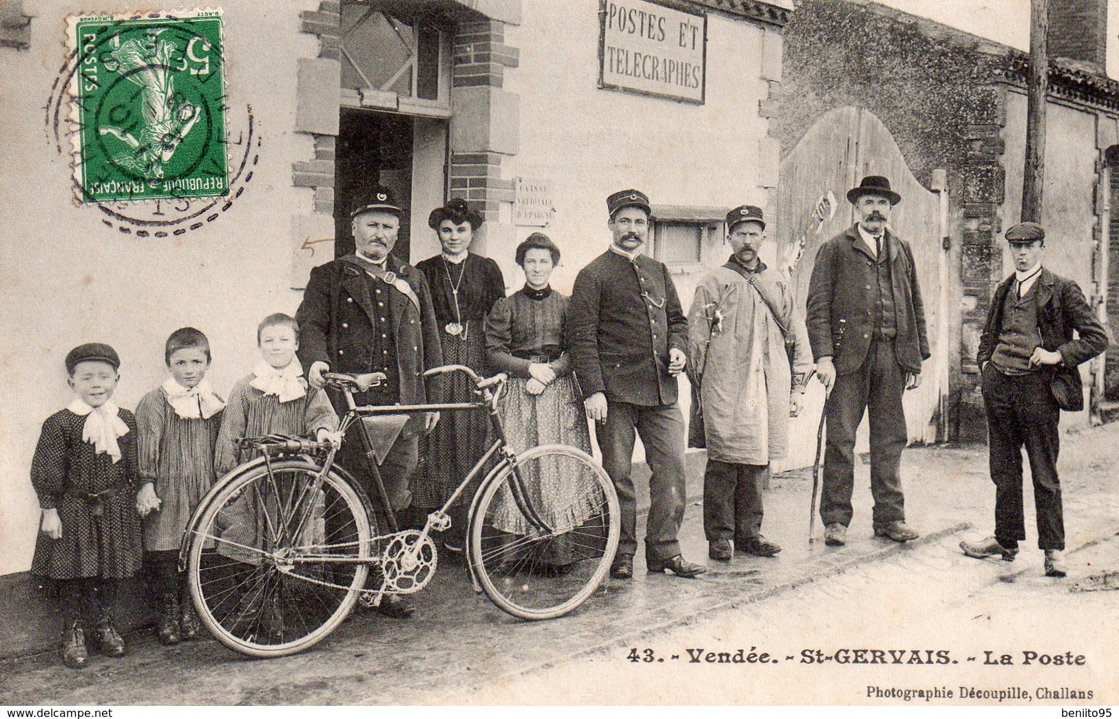 CPA De ST-GERVAIS - La Poste (SUPERBE!!!). - Andere & Zonder Classificatie