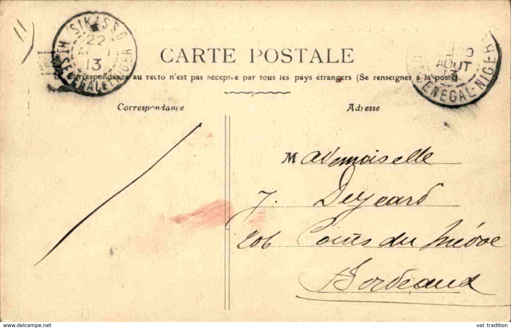 HAUT SÉNÉGAL ET NIGER - Affranchissement Type Faidherbe Sur Carte Postale De Bobo Dioulasso En 1913 - L 38391 - Brieven En Documenten