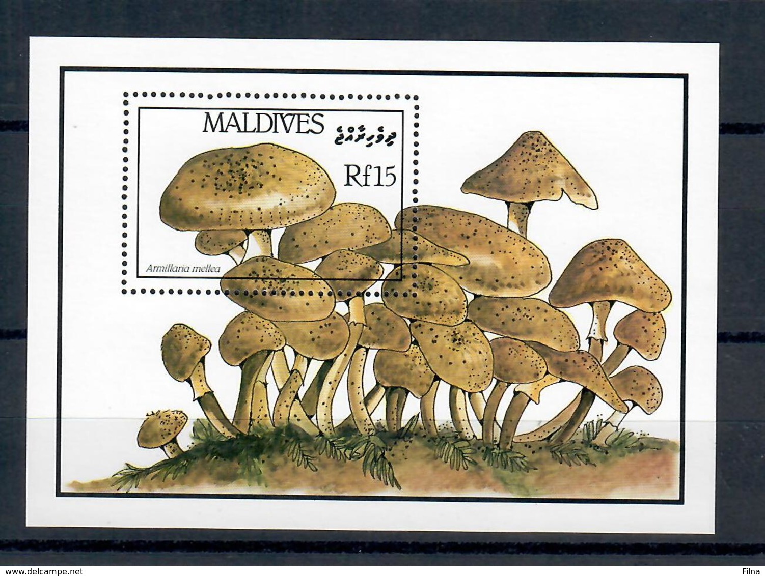 MALDIVE 1986 - FLORA - FUNGHI - FOGLIETTO  - MNH ** - Maldiven (1965-...)