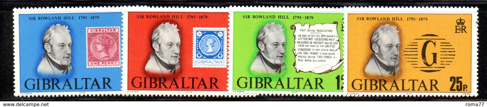 GIBILTERRA 1979 , Serie N. 389/392  MNH  ***  Scout Hill - Gibilterra