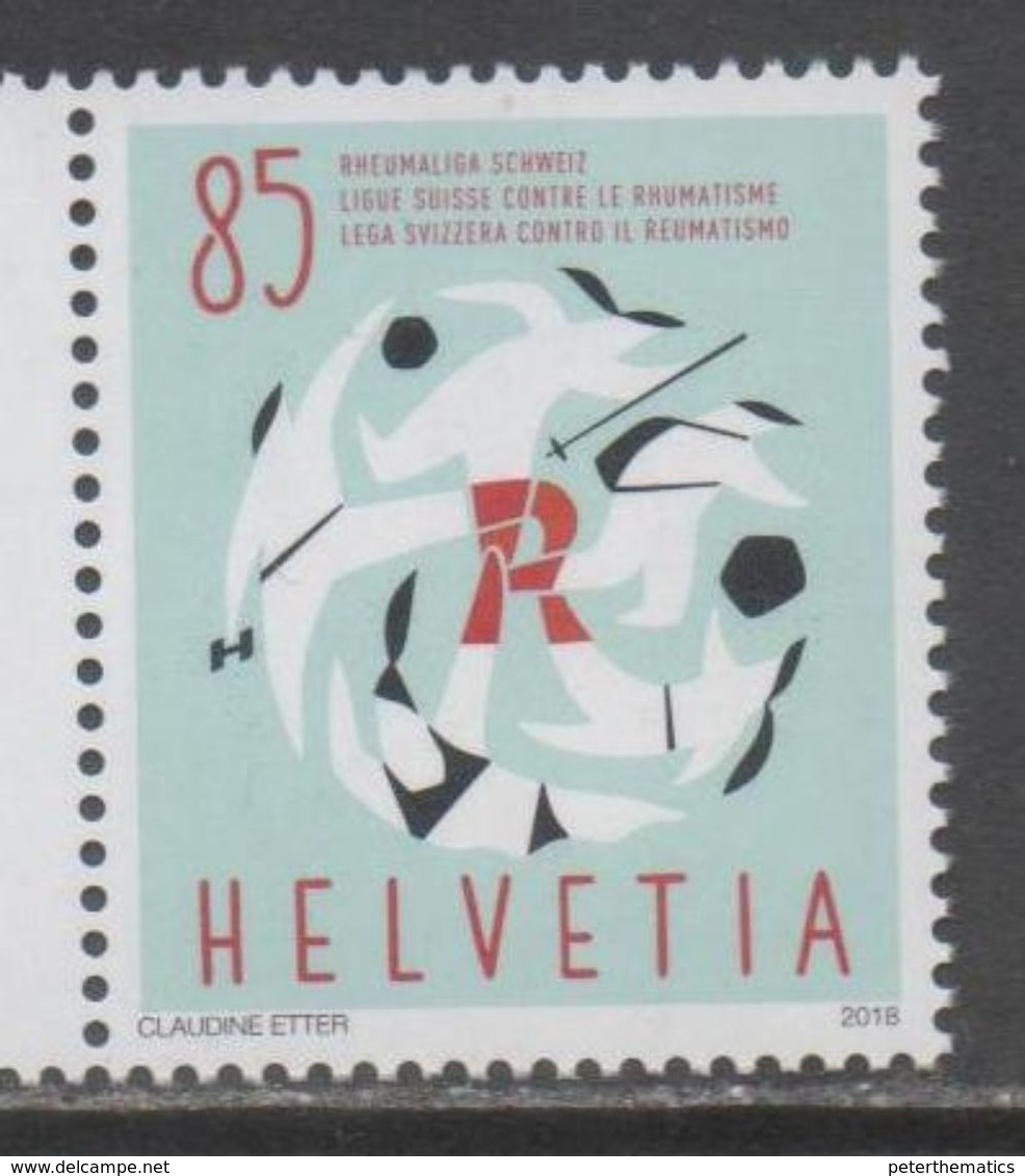 SWITZERLAND , 2018, MNH, SWISS LEAGUE AGAINST RHEUMATISM, 1v - Other & Unclassified