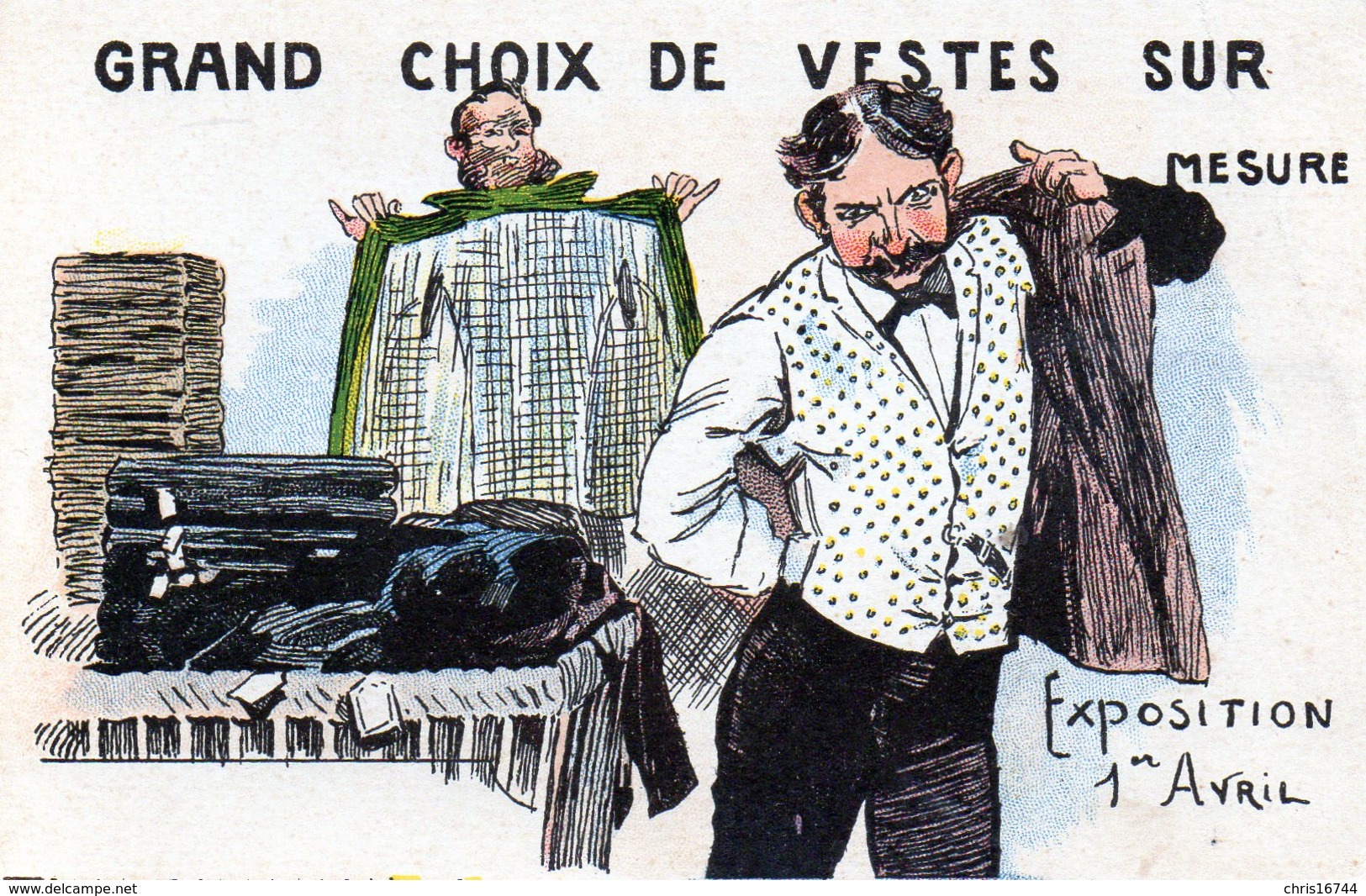 Grand Choix De Vestes Sur Mesure - Advertising