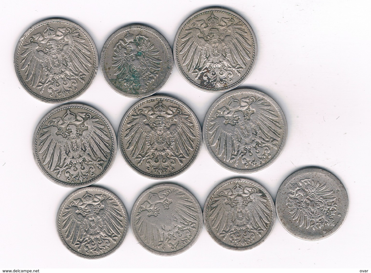 10 +5 PFENNIG LOT DUITSLAND /6042/ - Autres & Non Classés