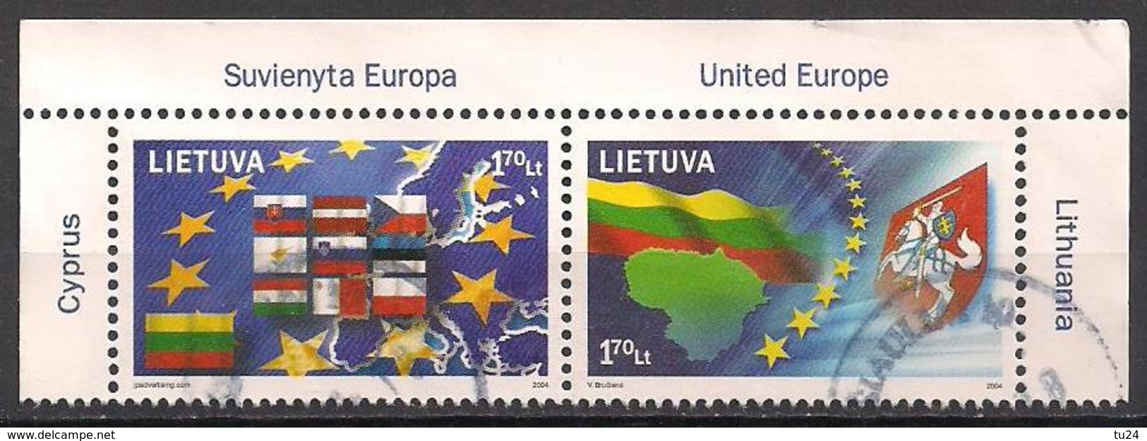 Litauen  (2004)  Mi.Nr.  844 + 845  Gest. / Used  (4fc02) - Litouwen
