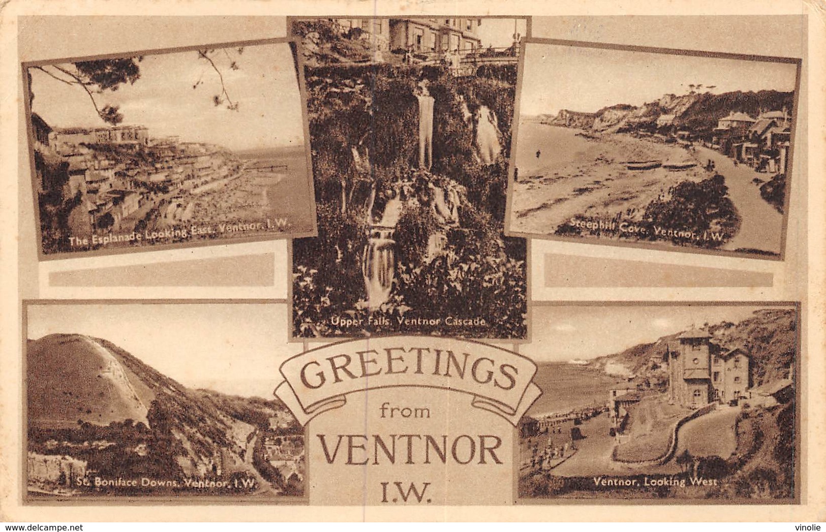 PIE.T.19-8909 :MULTIPLES VUES. GREETINGS FROM VENTNOR - Ventnor