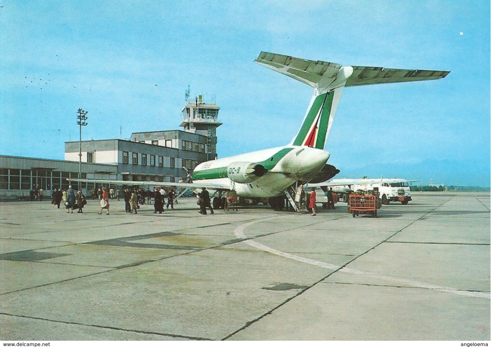 ITALIA - 1985 TORINO Auto Presentazione Fiat UNO TURBO Alitalia Su Cartolina Illustrata (DC-9 Alitalia) - Aerei