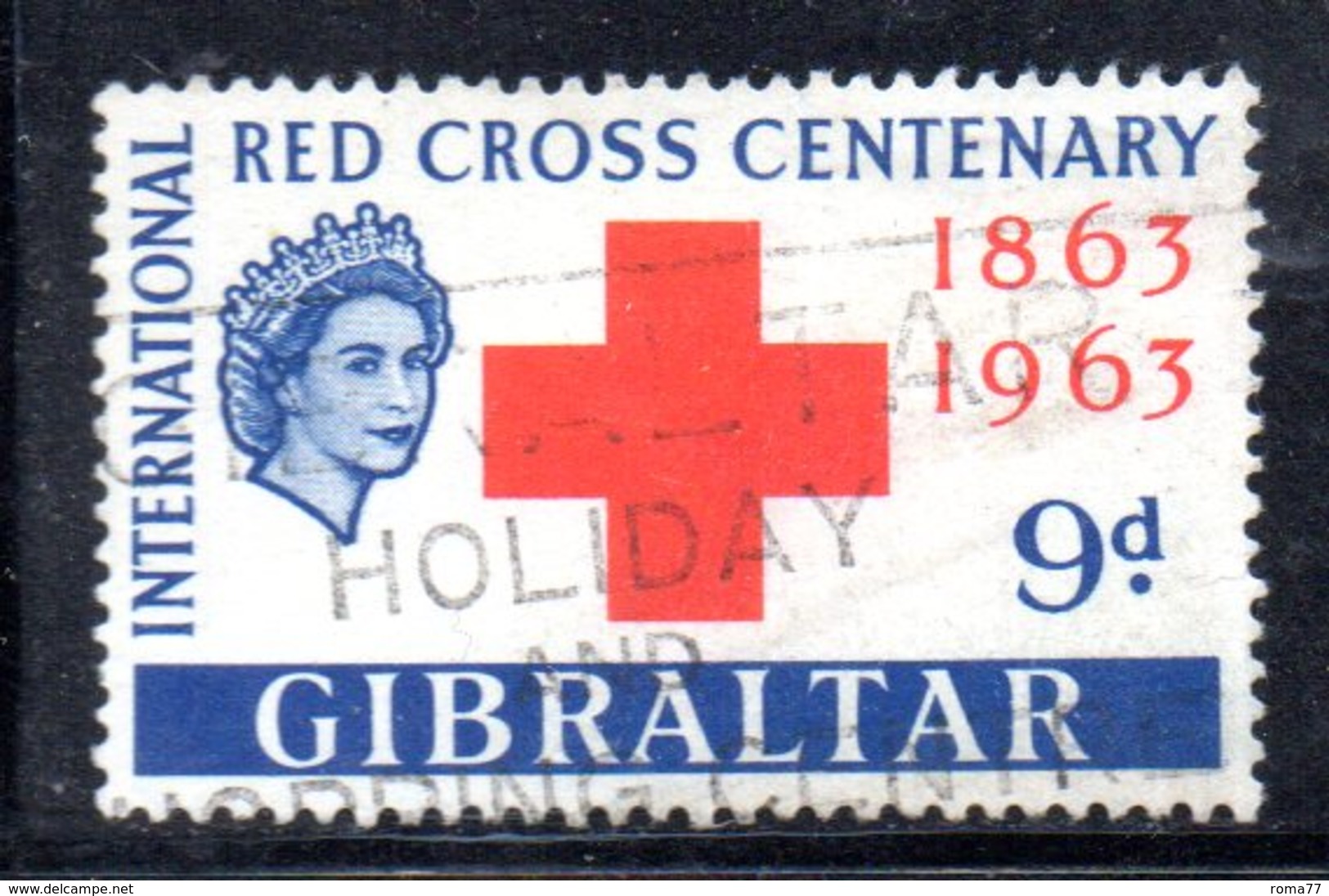 GIBILTERRA 1963 , Croce Rossa Il N. 161 Usato (2380A) - Gibraltar