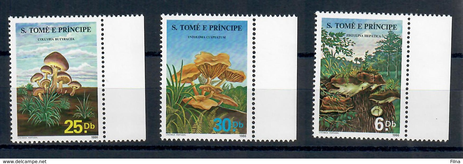 SAO TOME' E PRINCIPE  1986  - FLORA FUNGHI - MNH ** - Sao Tomé E Principe