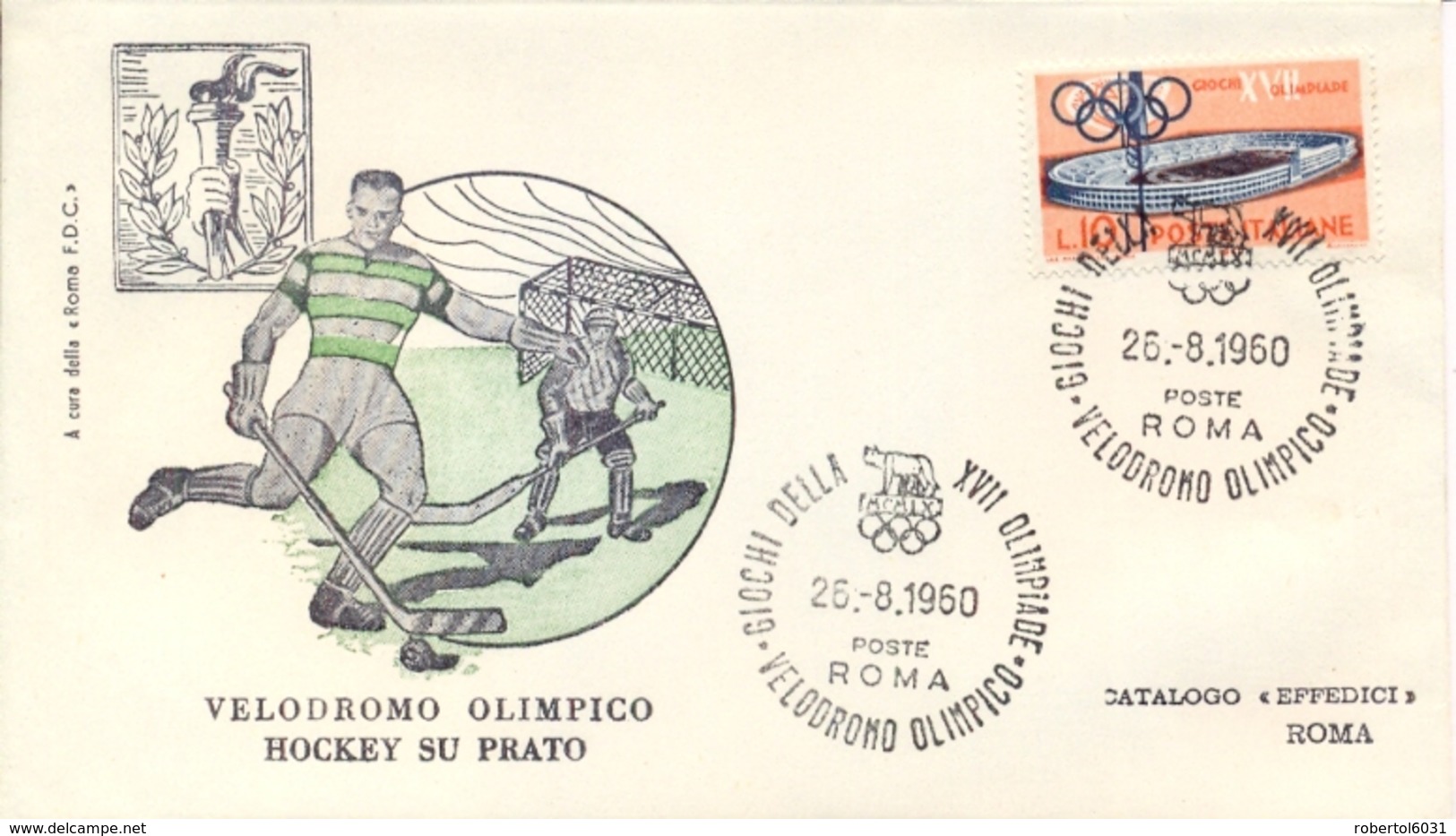 Italia Italy 1960 Annullo Speciale Su Busta 26 Agosto Roma Velodromo Olimpico XVII Giochi Olimpici 17th Olympic Games - Estate 1960: Roma