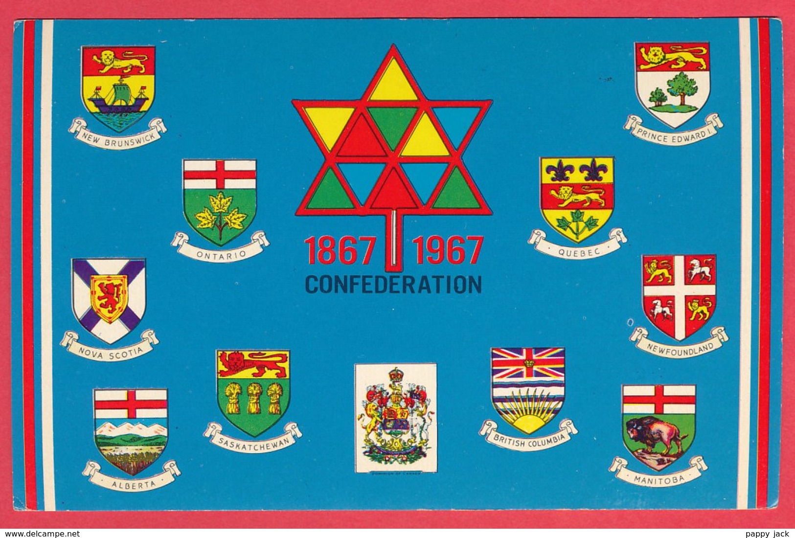 Canada Montreal Expo 67 Issued For Year Of Confederation Depicting Canadian Crests & Symbol - Exhibitions