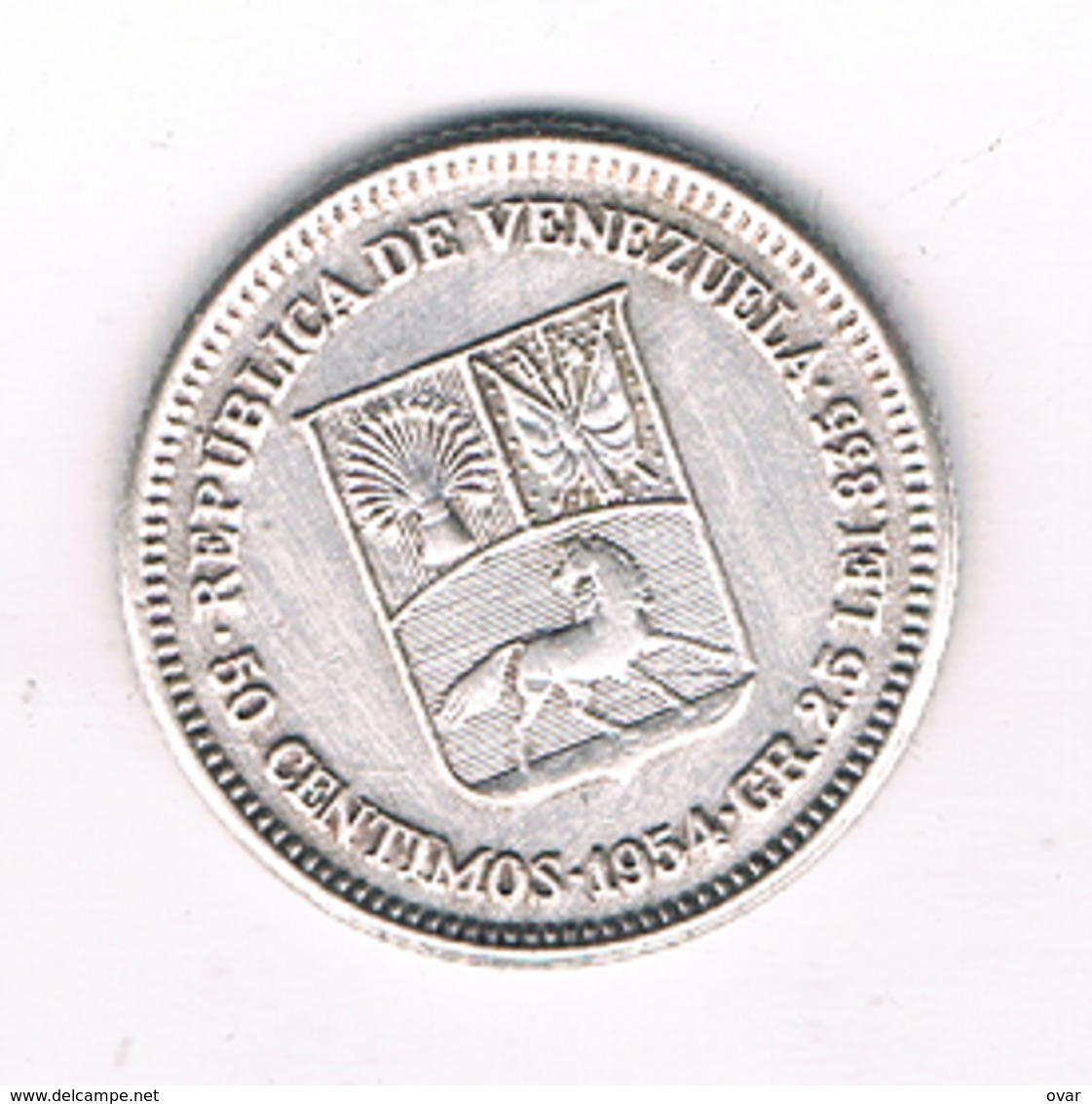 50 CENTIMOS  1954 VENEZUELA /6062/ - Venezuela